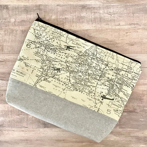 Antique Maps Cosmetic Bag