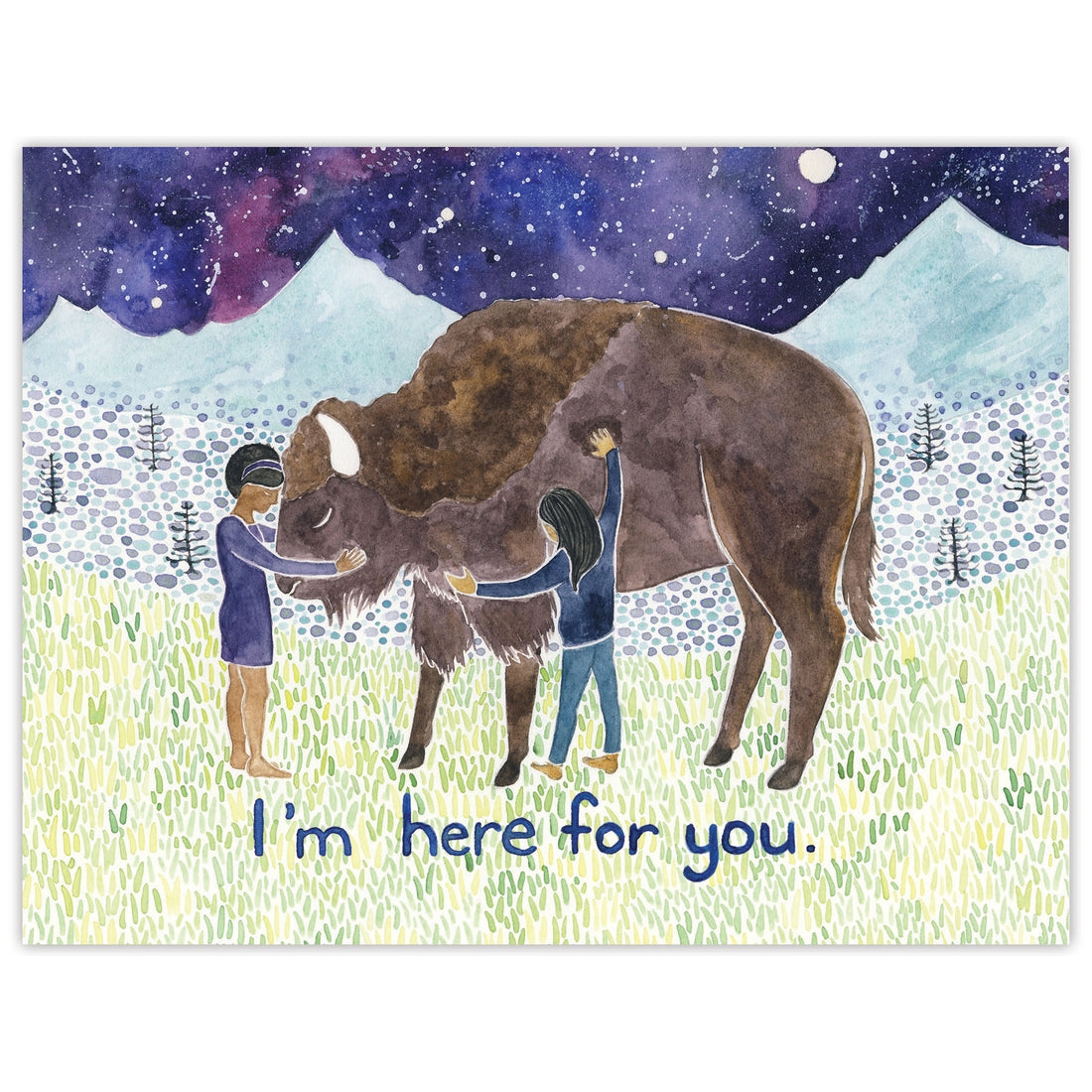 Buffalo Sympathy Card