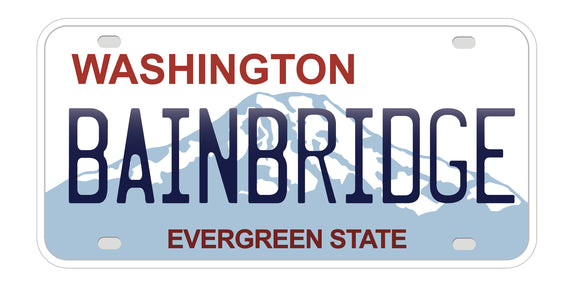 Bainbridge License Plate Stickers