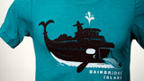 Bainbridge Island Orca Ferry Short Sleeve Shirt | Teal
