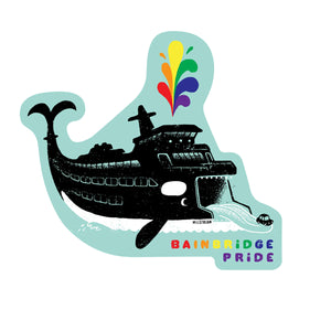 Bainbridge Pride - Orca Ferry Sticker
