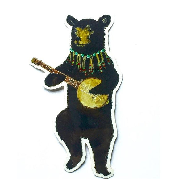 Banjo Bear Sticker