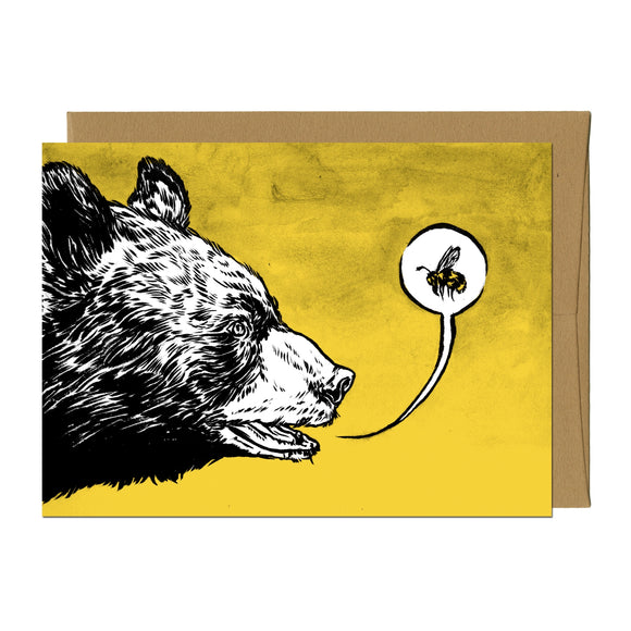 Bear & Bee Greeting Card