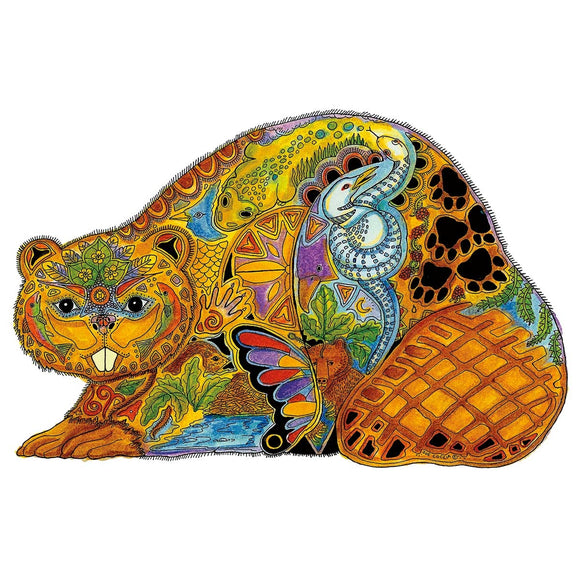 Beaver by Sue Coccia Art Print