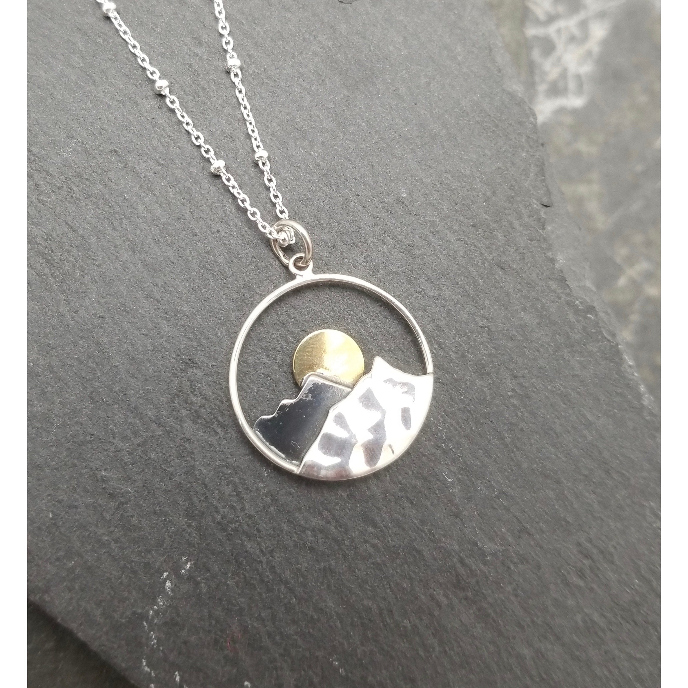 Big Mountain Range Pendant Necklace