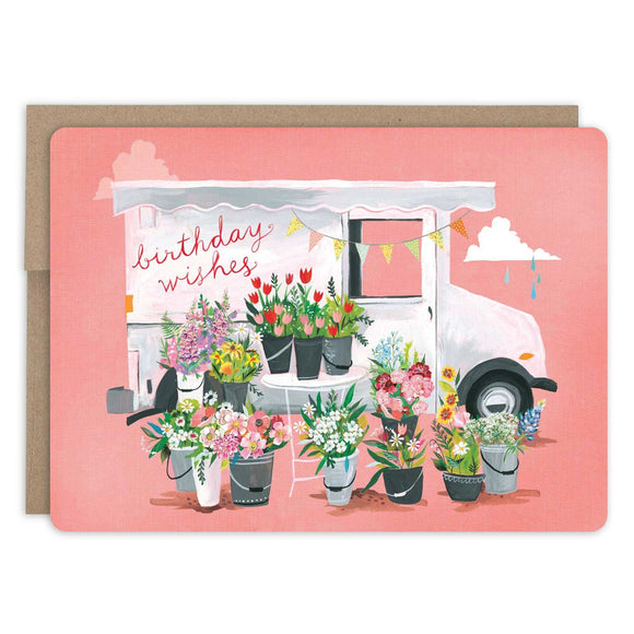 Birthday Wishes Truck Card