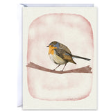 Blank Bird Greeting Card - Blue Warbler