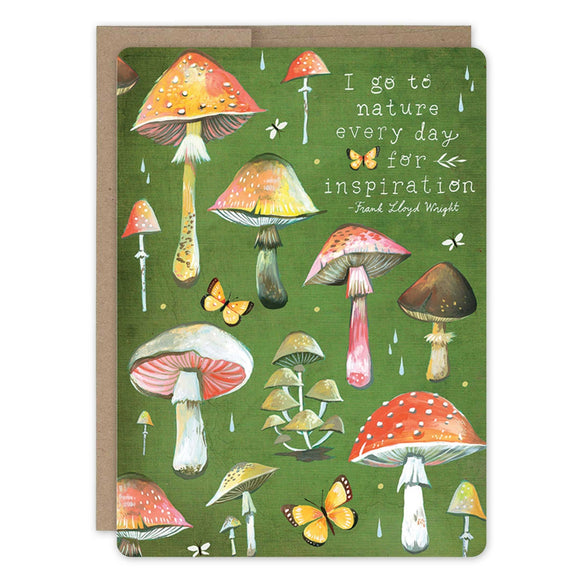 Botanical Mushroom Card