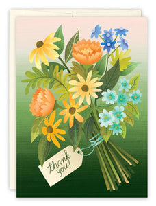 Bouquet Thank You Card