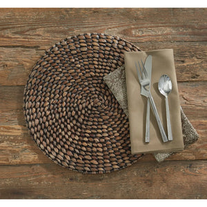 Braided Hyacinth Round Placemat