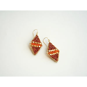 Brown Goldstone Earrings