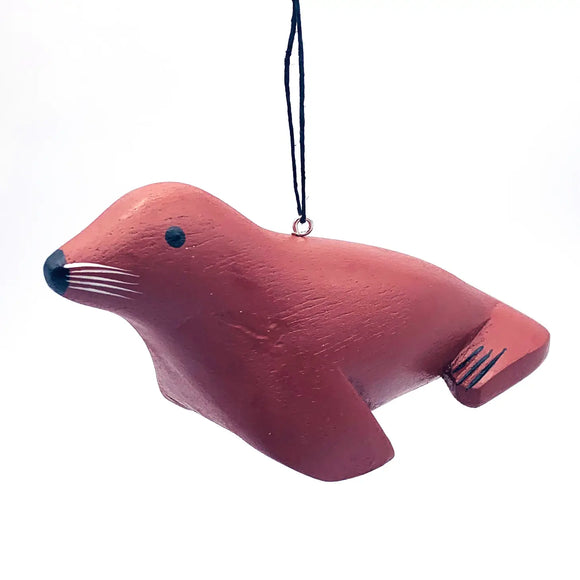 Sea Lion Wood Ornament