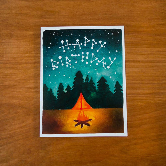 Camp Birthday Greeting Card