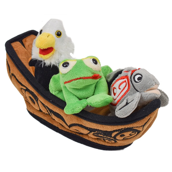 Canoe Playset with 3 Finger Puppets (Bill Helin Collection)