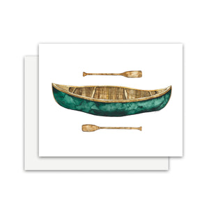 Canoe Greeting Card