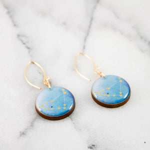Capricorn Hand-painted Constellation Earrings
