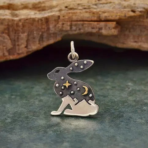Celestial Rabbit Necklace | Sterling Silver