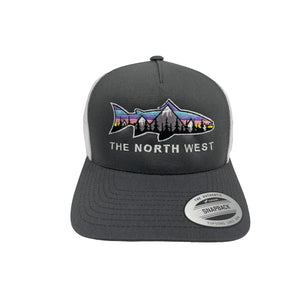 Salmon Trucker Hat (Pastel Sky)