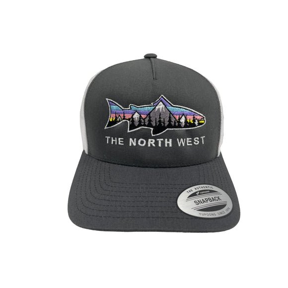 Salmon Trucker Hat (Pastel Sky)