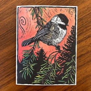 Chickadee Card