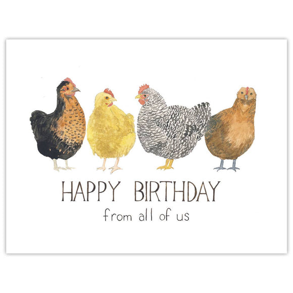 Hens Birthday Card