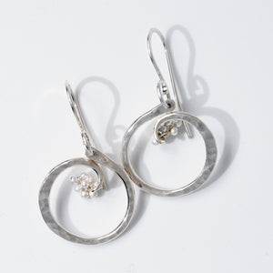 Circle of Life with Caviar Earrings - Small