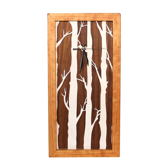 Birches Tall Box Clock