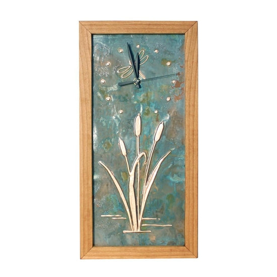 Clock, Tall Box Clock, Dragonfly