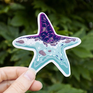Coastal Creatures Sea Star Vinyl Sticker