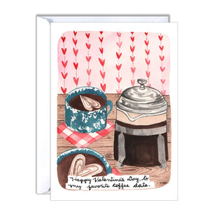 Coffee Date Valentine's Day Card