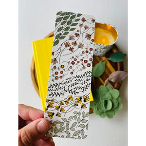 Colored Floral Bookmark