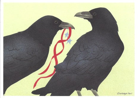Common Ravens Greeting Cards