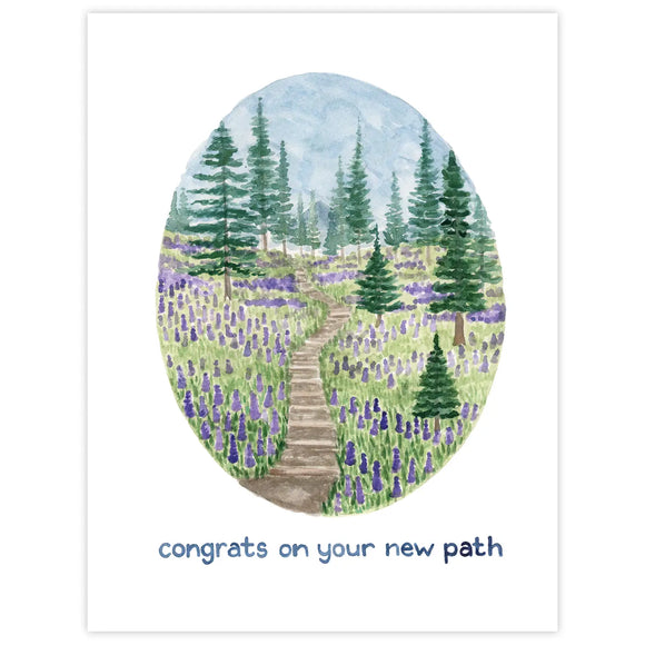 Congrats on Your New Path Card - Congratulations Card