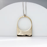 Contour Necklace - Sterling Silver Round