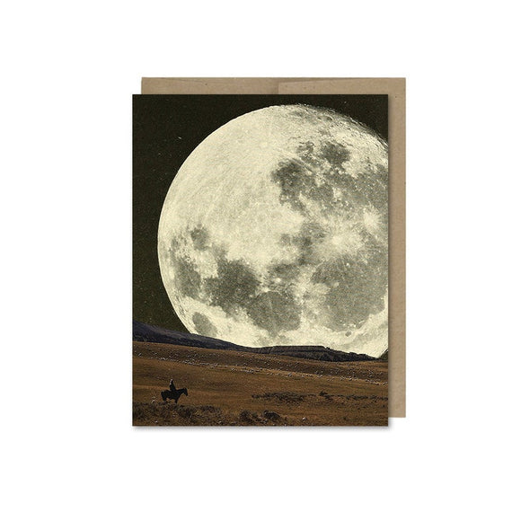 Cowboy Moon Card