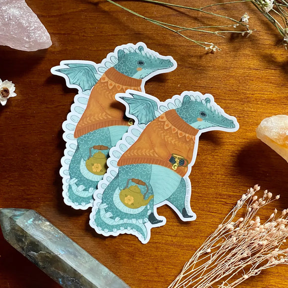 Cozy Dragon Sticker