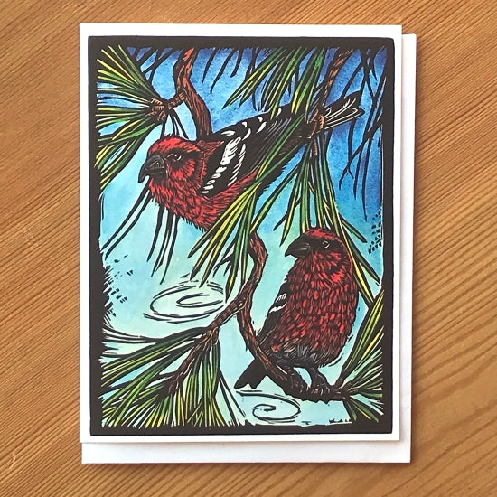 Crossbills - Touching Life Card