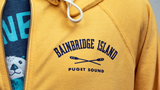 Bainbridge Island Crossed Oars Puget Sound Hoodie | Royal Yellow