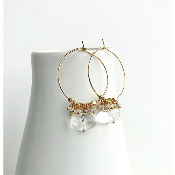 Crystal Hoop Earrings