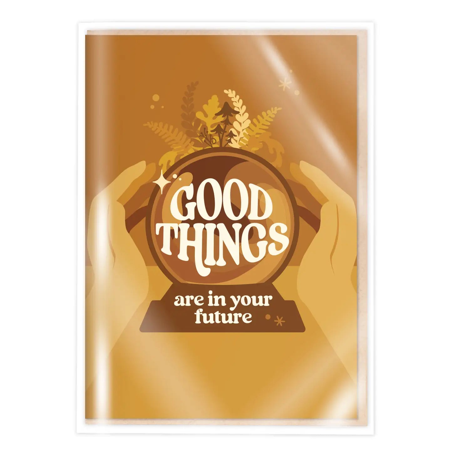 Crystal Ball Future Encouragement Card