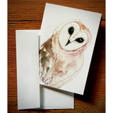 Curious Barn owl Folding Card