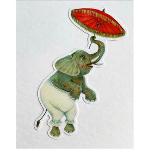 Dancing Elephant Sticker