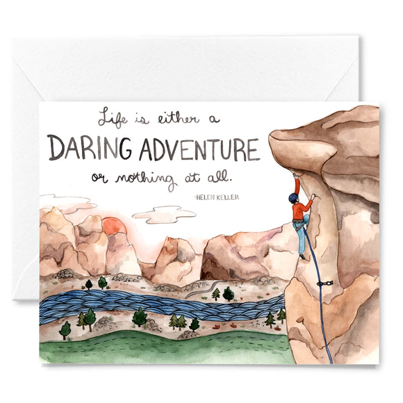 Daring Adventure Motivational Card