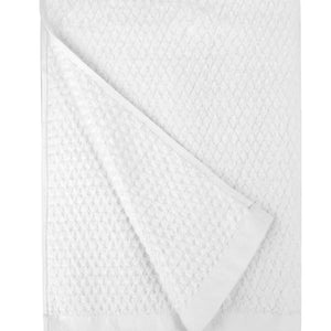 Diamond Jacquard Towels Bath Sheet Towel - 1 Piece, White