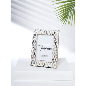 Mother-of-Pearl Picture Frame- Diamond Pattern