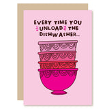 Dishwasher Valentine's Day Card