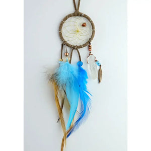 4" Dream Catcher - Brown/Turq