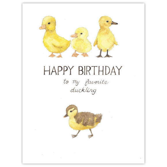 Ducklings Birthday Card