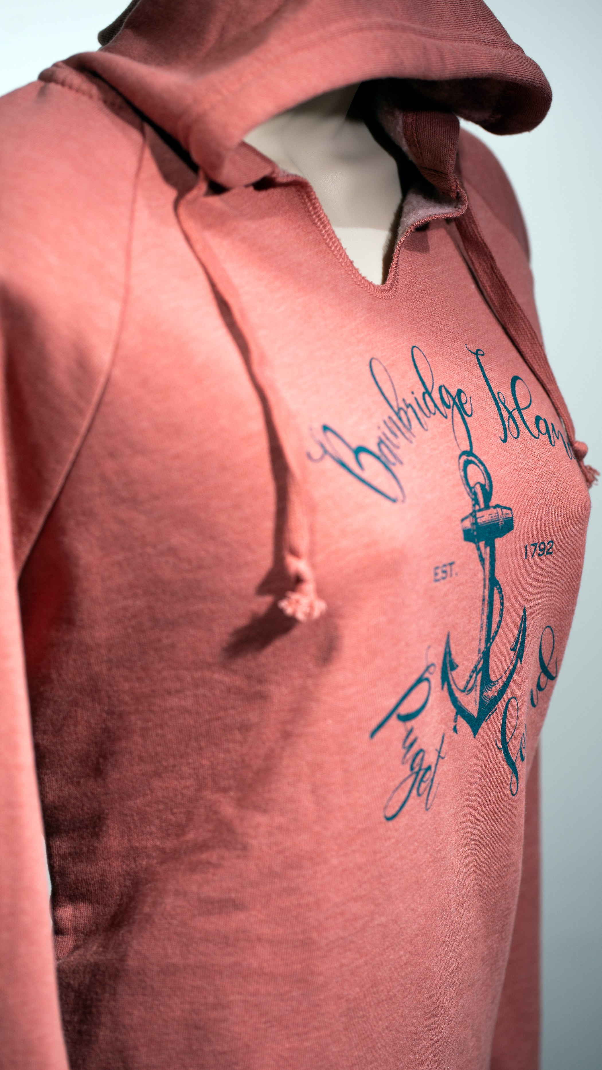 Bainbridge Island Hoodie - Puget Sound (Dusty Rose)