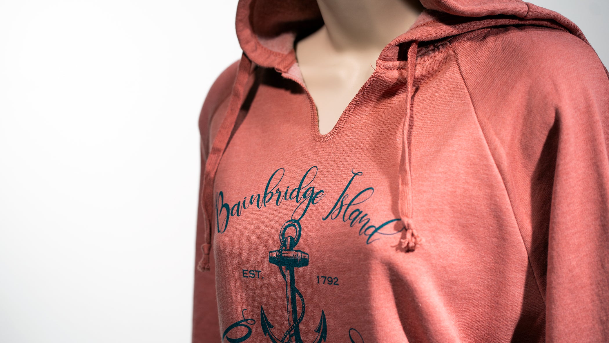 Bainbridge Island Hoodie - Puget Sound (Dusty Rose)
